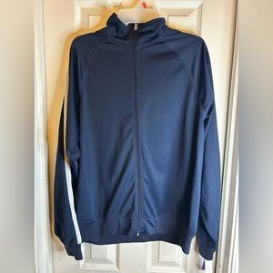 East Island Men’s Originals Warm-Up Track Jacket Blue/White Medium NWT MSRP $48